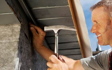 Shop Corner fascia installation